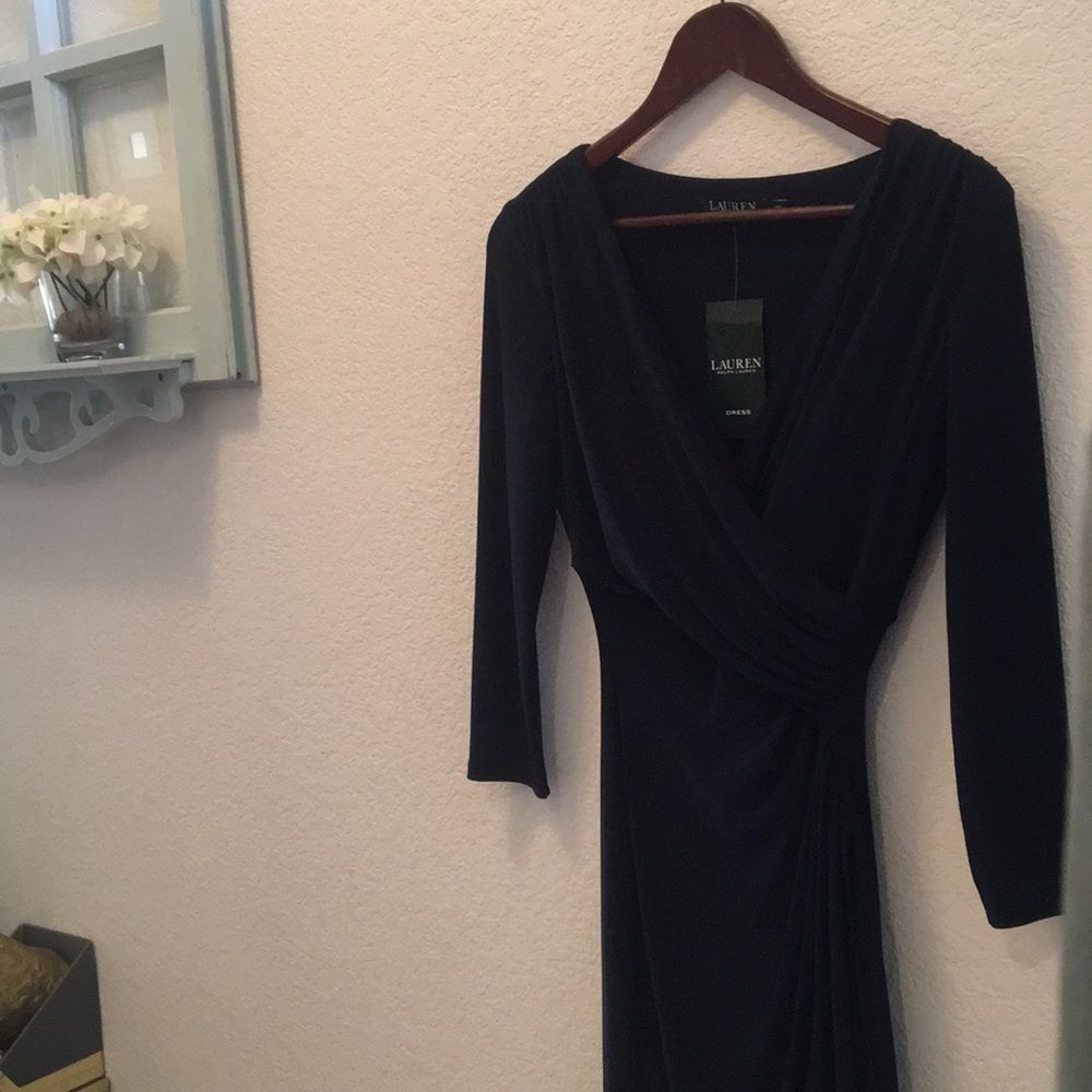 Ralph Lauren Dress (Size 2) (Navy Blue)